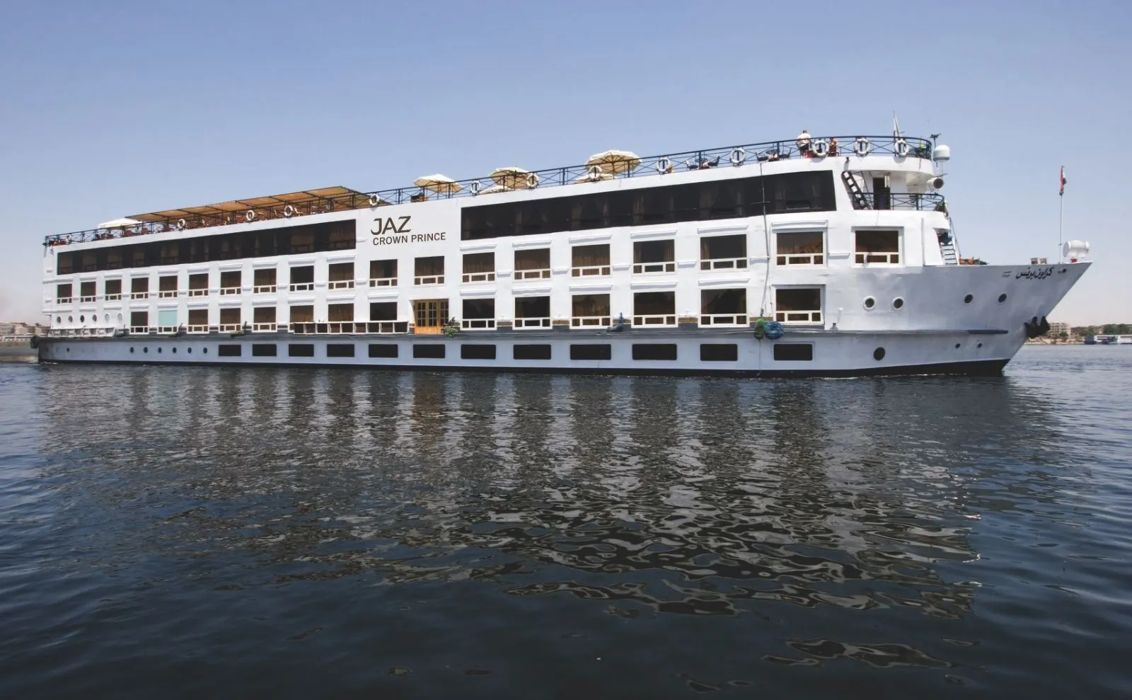 Exterior view of the JAZ Crown Prince Nile Cruise Nile cruise ship